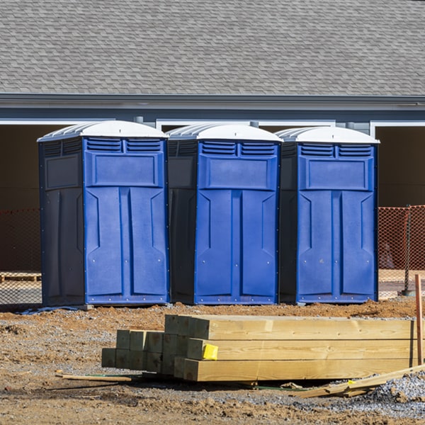 how can i report damages or issues with the porta potties during my rental period in Roscoe